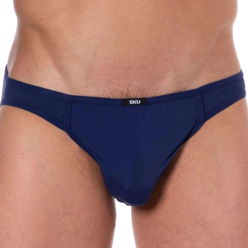 Slip Microfibre Bleu Marine