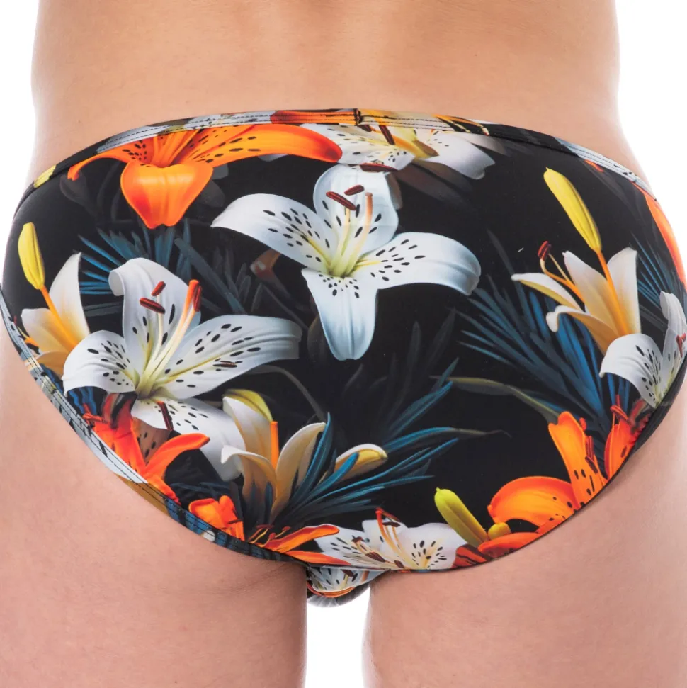 Slip Microfibre Tropical Summer Noir