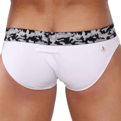 Slip Mosaico Blanc