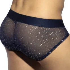 Slip Net Glitter Bleu Marine