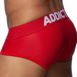 Slip Push Up Mesh Rouge