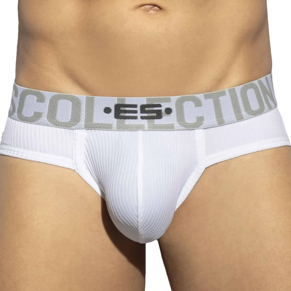 Slip Recycled Rib Blanc