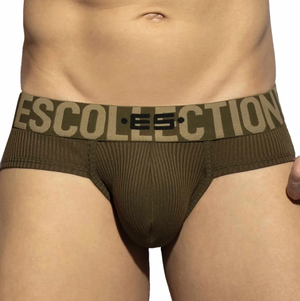 Slip Recycled Rib Kaki