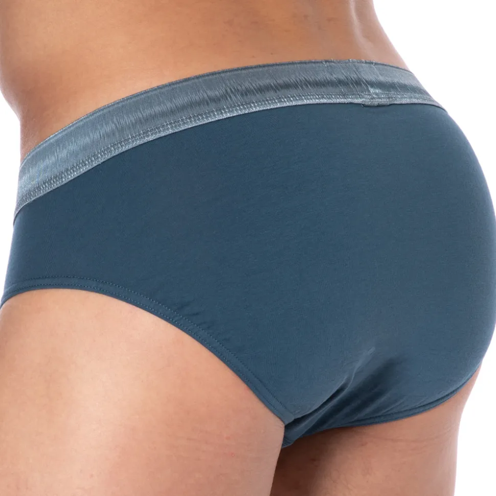 Slip Shiny Logoband Bleu