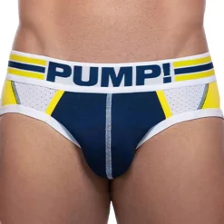 Slip Sportboy Recharge Bleu Marine - Jaune