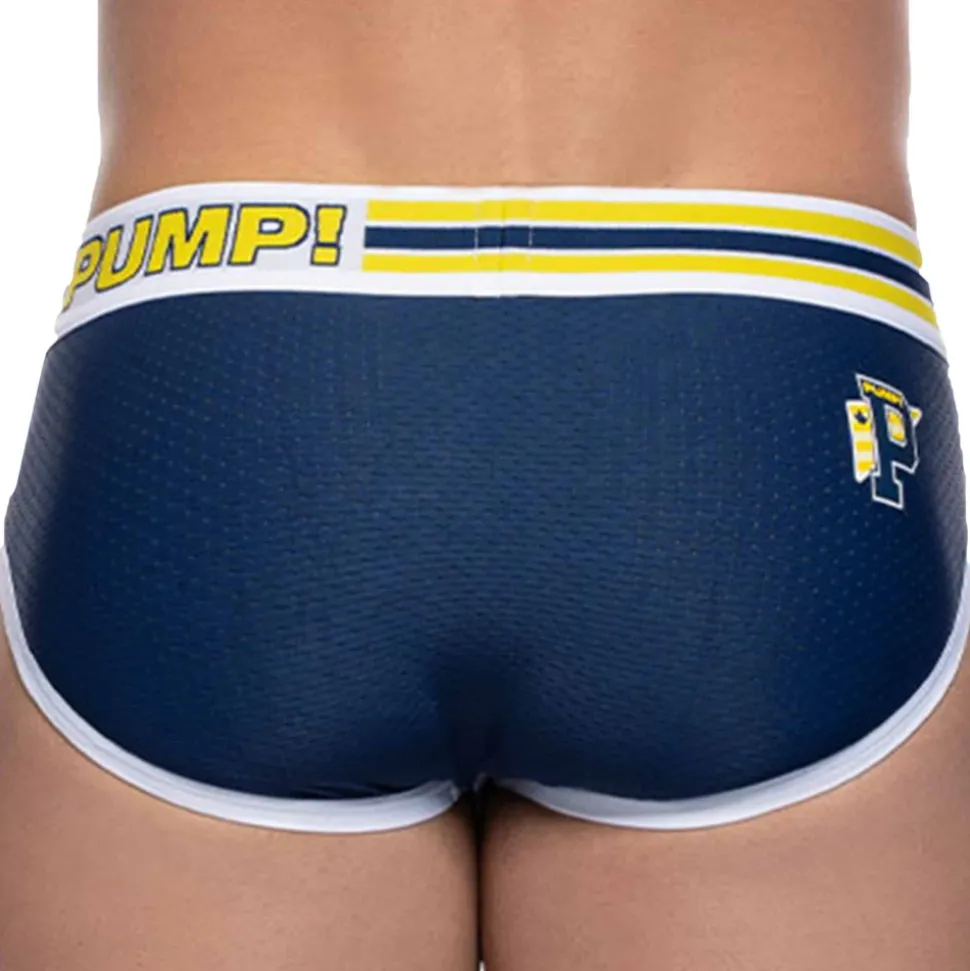 Slip Sportboy Recharge Bleu Marine - Jaune