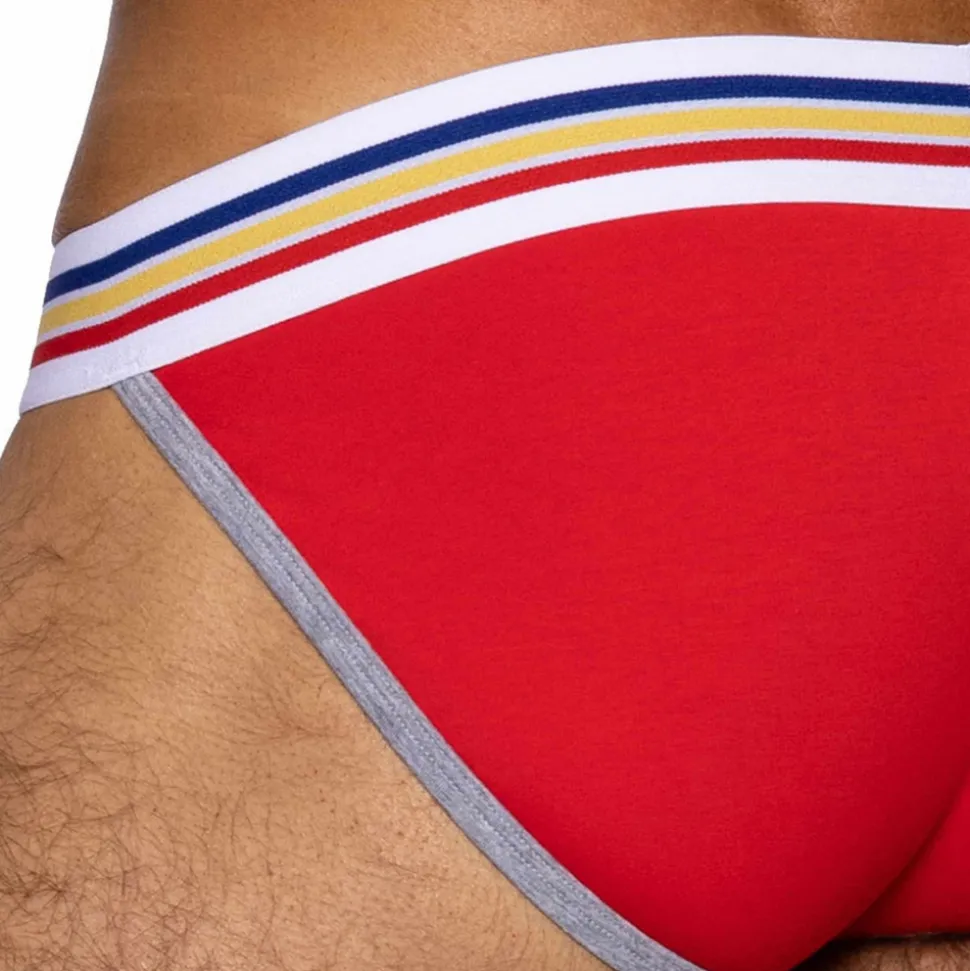 Slip Tanga Coton Rouge