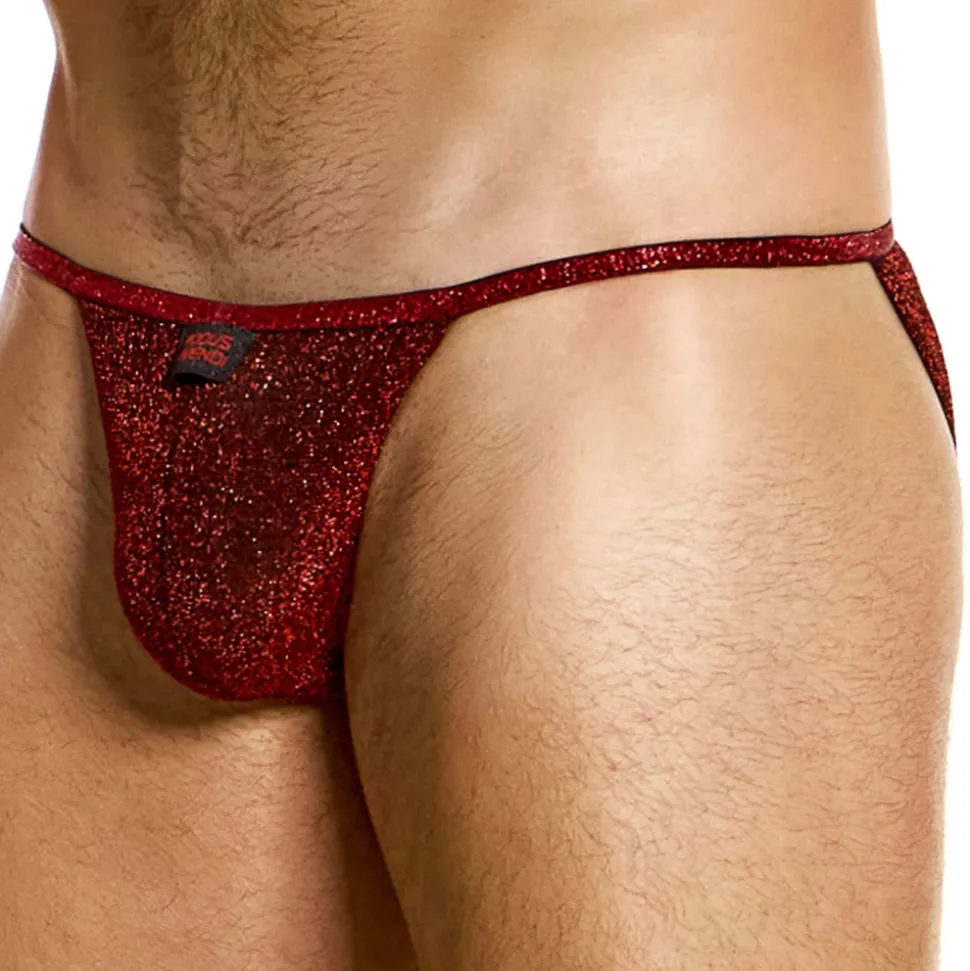 Slip Tanga Glitter Rouge