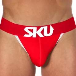 Slip Tanga Logo Coton Rouge