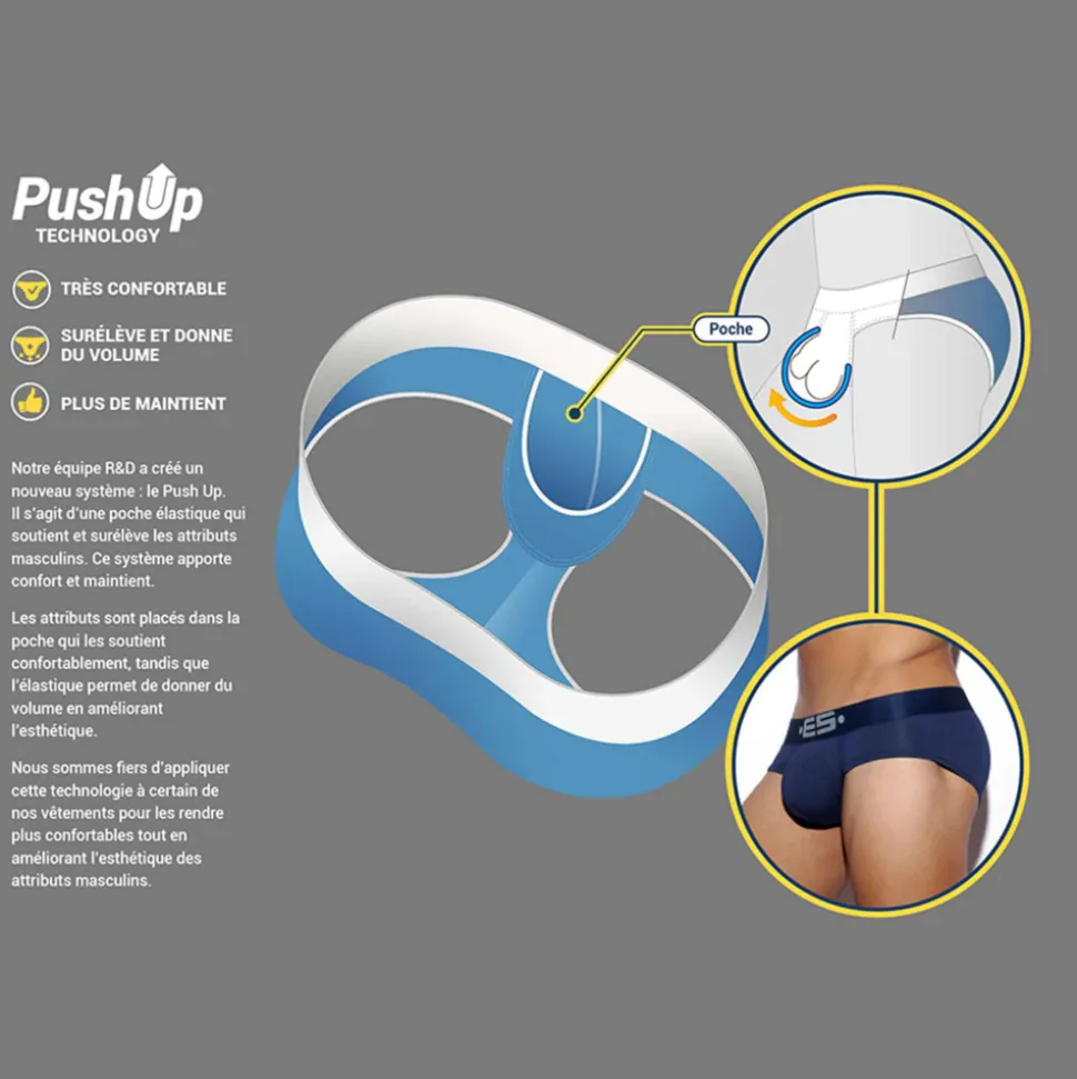 Slip Tanga Naked Feeling Push Up Beige