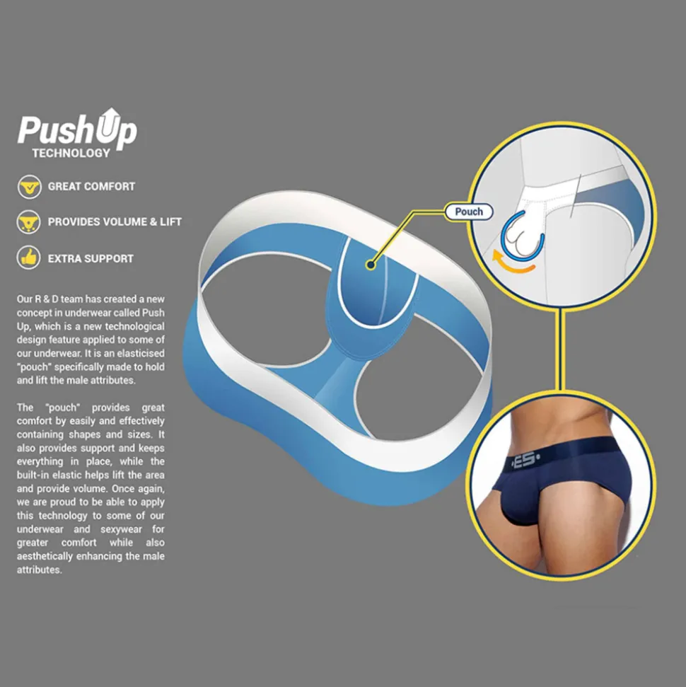 Slip Tanga Naked Feeling Push Up Beige
