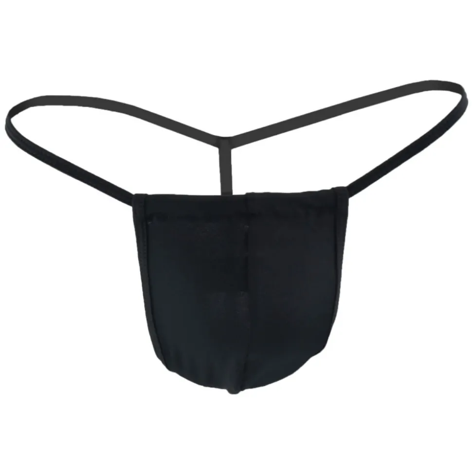 String Ficelle Coulissant Noir