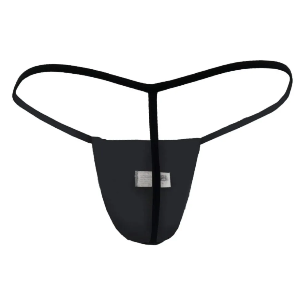 String Ficelle Coulissant Noir