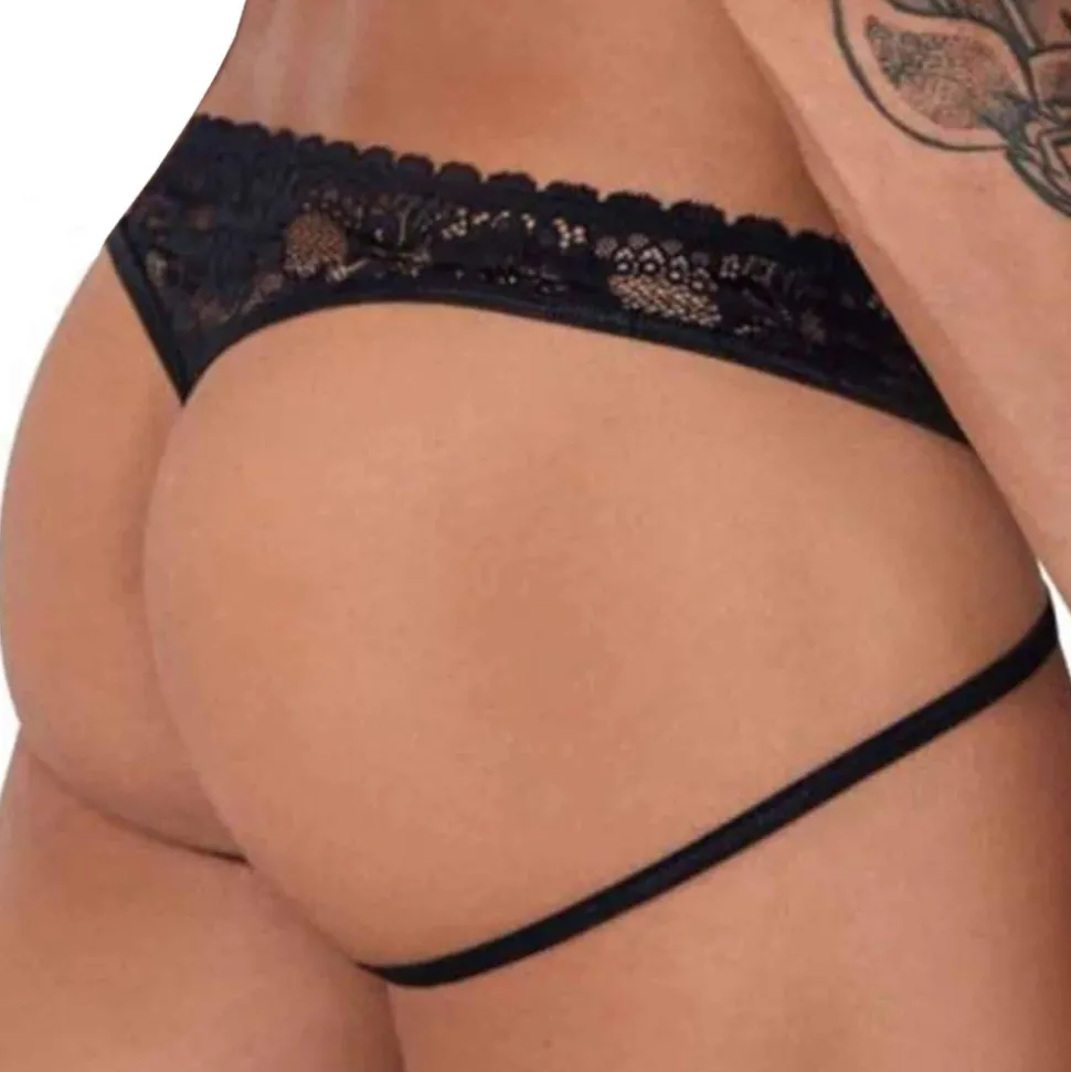 String Jock Dentelle Noir