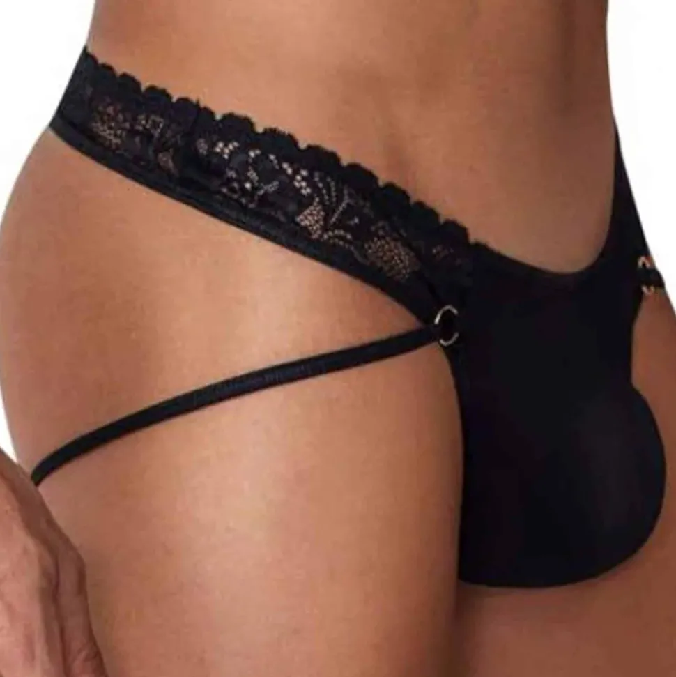 String Jock Dentelle Noir