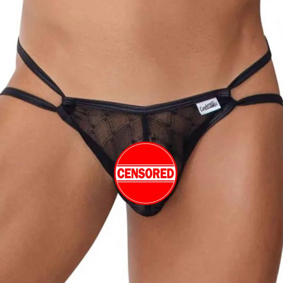 String Jock Mesh Noir