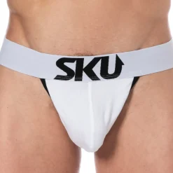 String Logo Coton Blanc