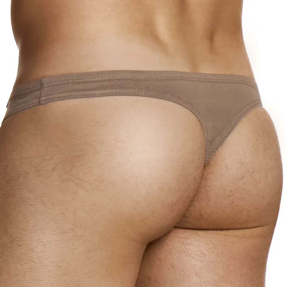 String Micro Knit Coton Marron