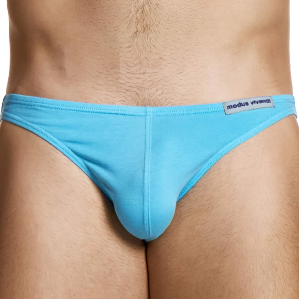 String Micro Knit Coton Turquoise
