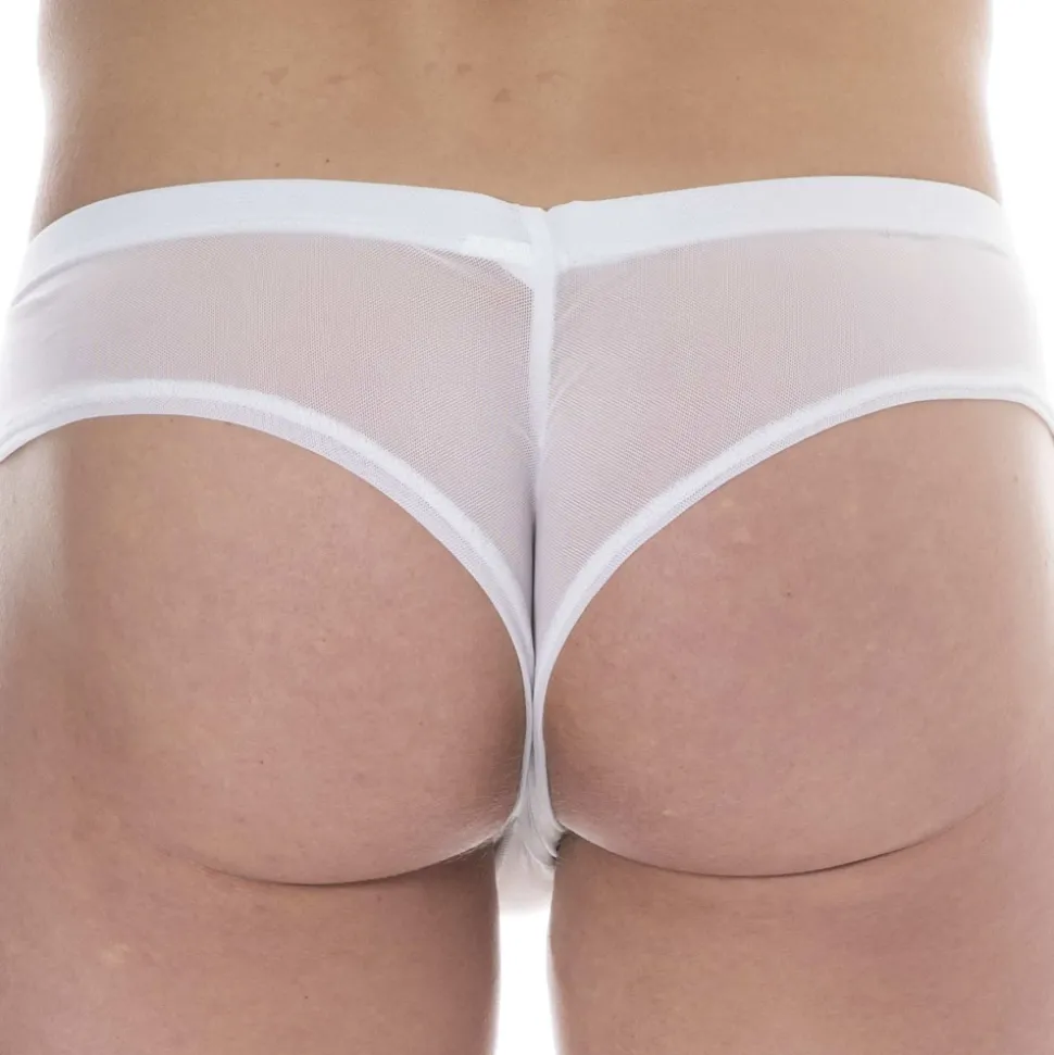 String Mini Cheek Mesh Blanc