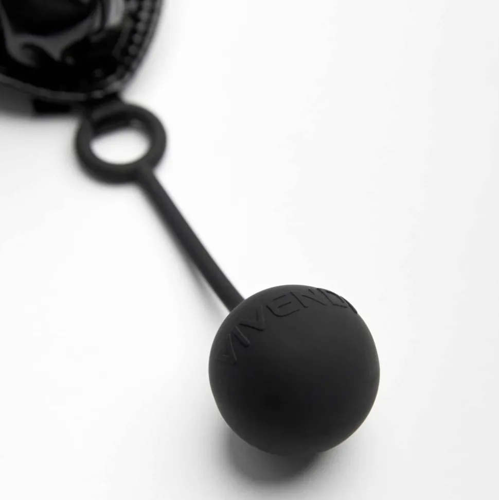 String Pleasure Simili-Cuir Noir