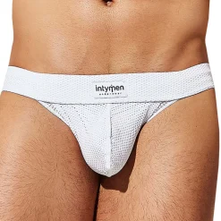 String Seductive Mesh Blanc