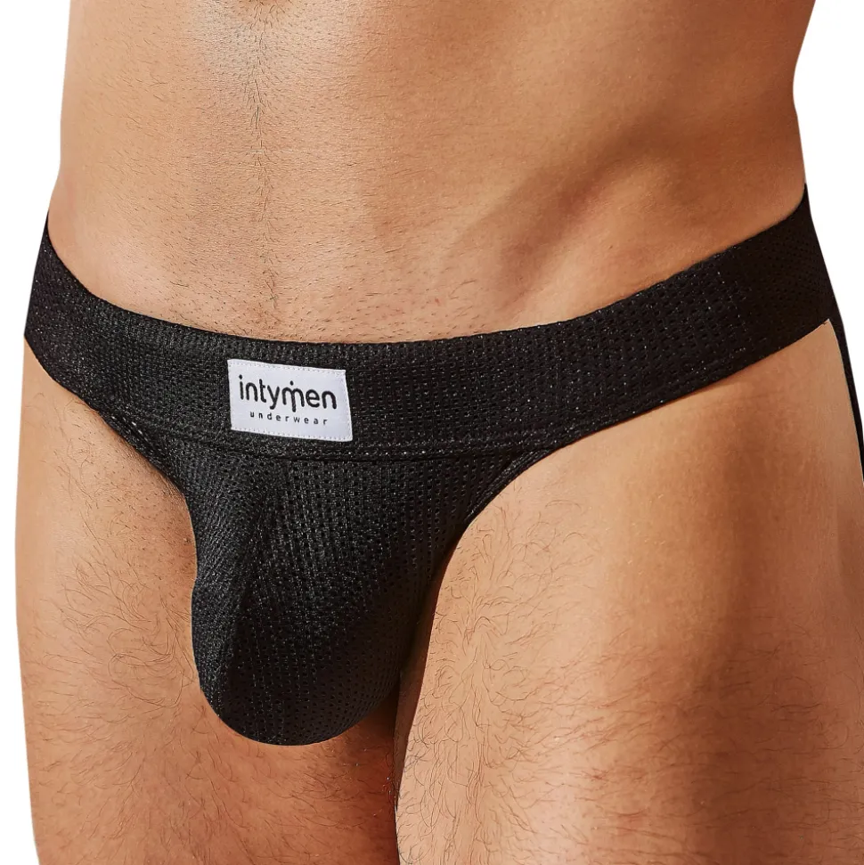 String Seductive Mesh Noir