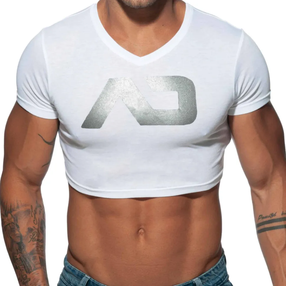 T-Shirt Crop AD Blanc