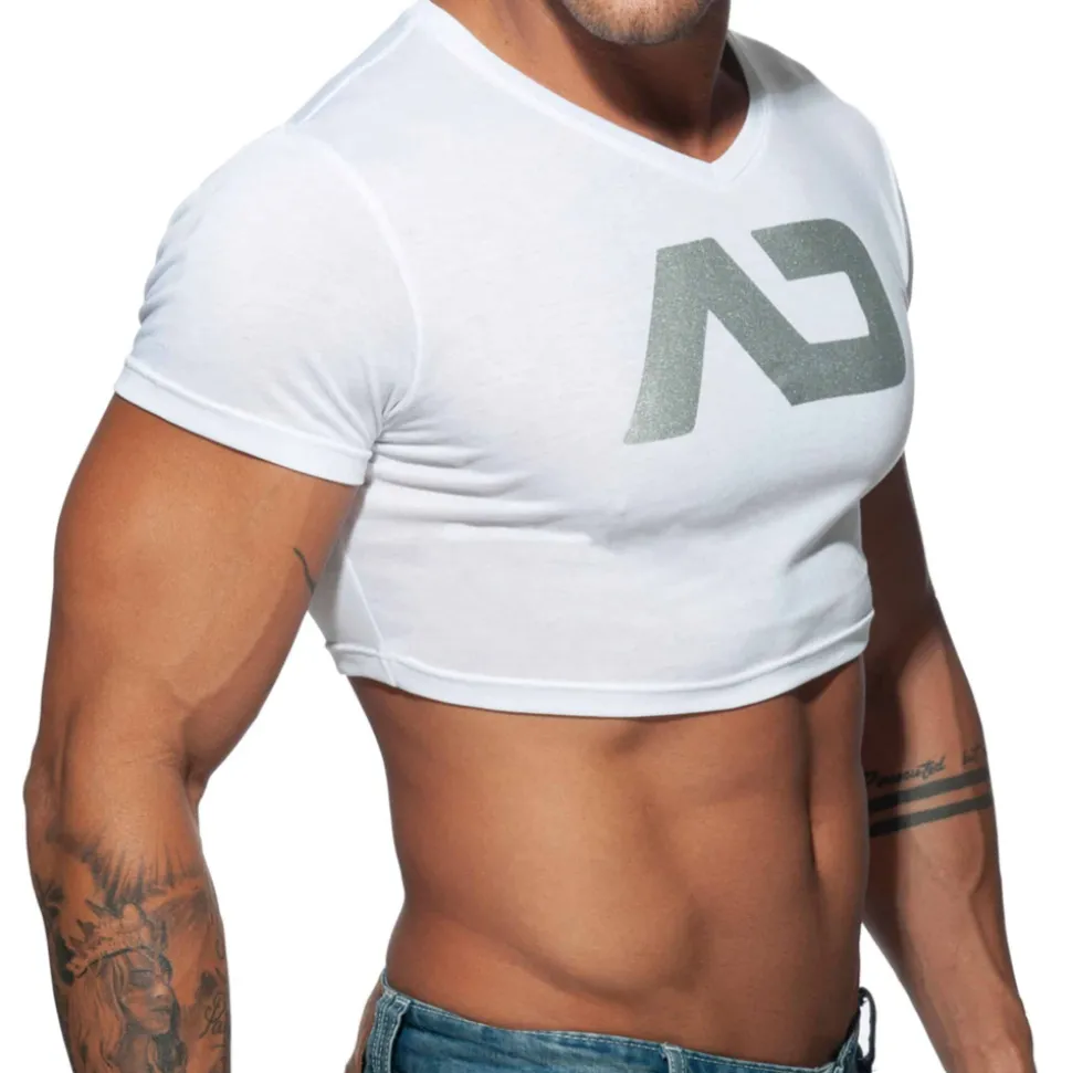 T-Shirt Crop AD Blanc