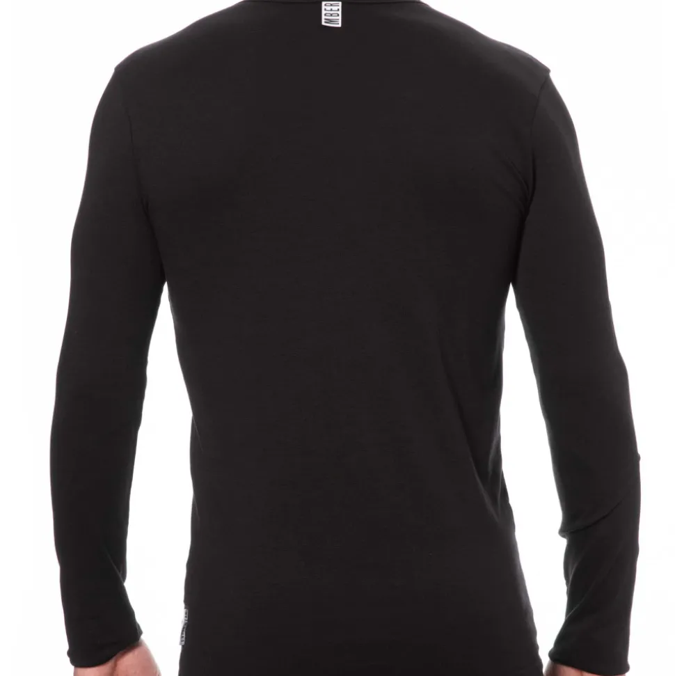 T-Shirt Manches Longues Coton Noir