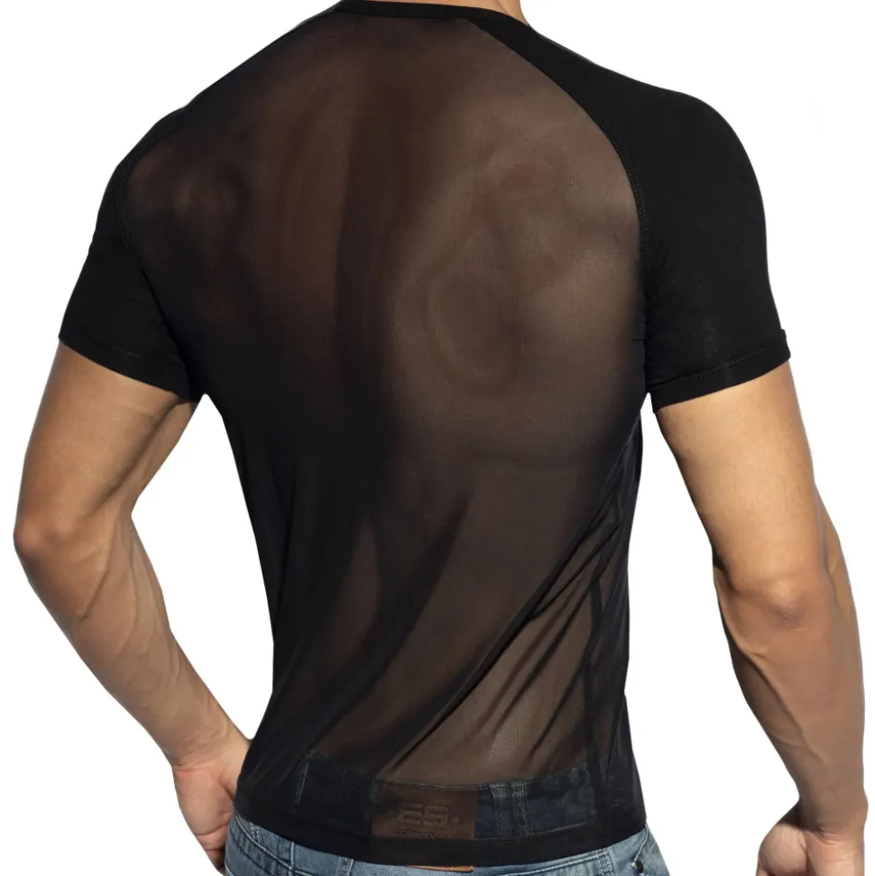 T-Shirt Raglan Net Noir