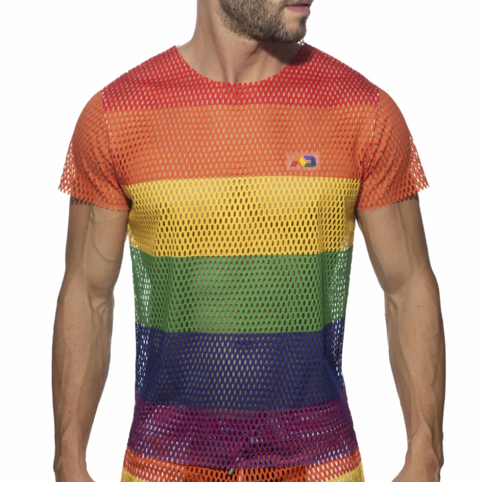 T-Shirt Rainbow Mesh Arc-en-Ciel