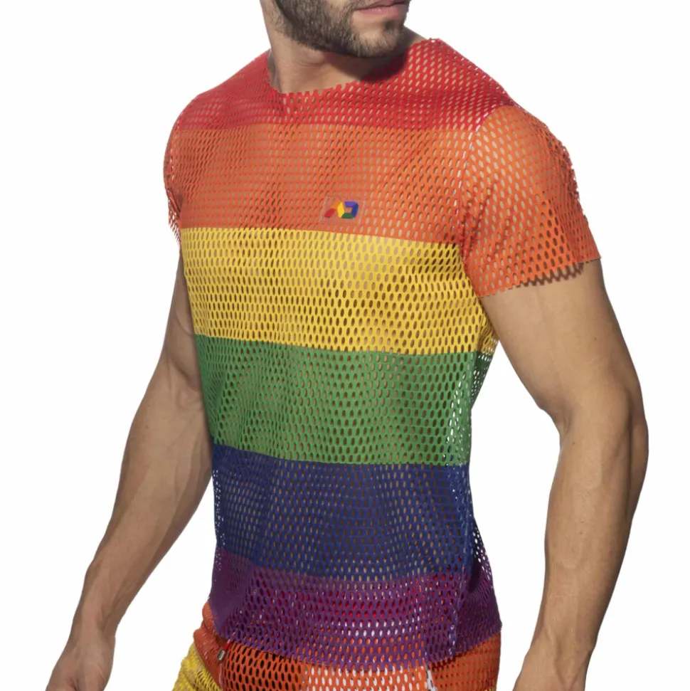 T-Shirt Rainbow Mesh Arc-en-Ciel