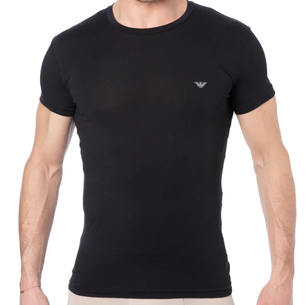 T-Shirt Shiny Logoband Noir