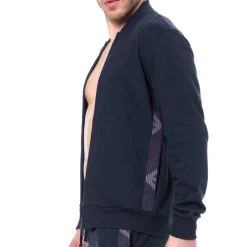 Veste Basic Terry Bleu Marine