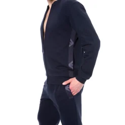 Veste Basic Terry Bleu Marine