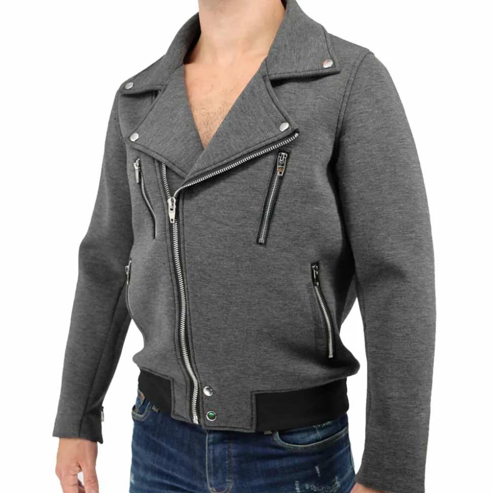 Veste Motard Alpha Anthracite