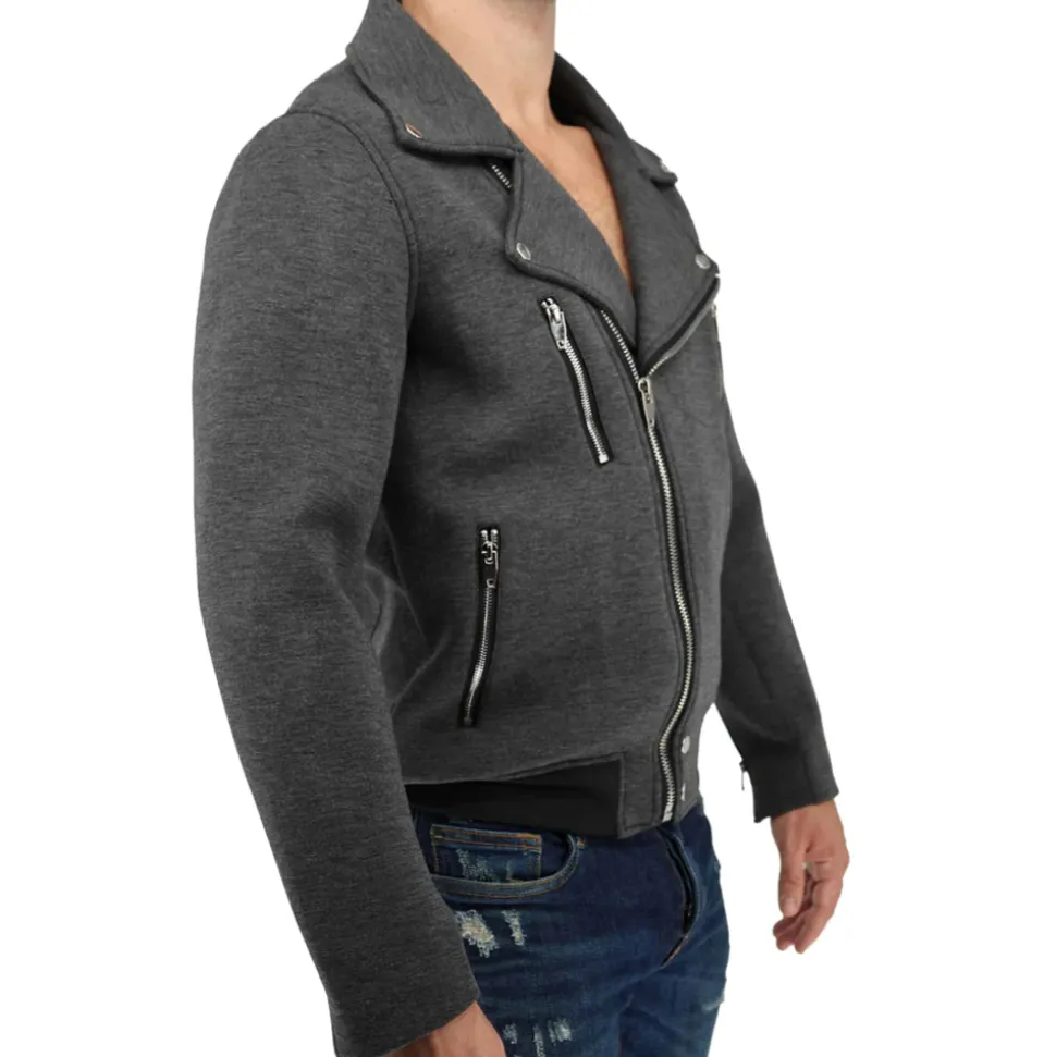 Veste Motard Alpha Anthracite